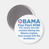 Obama leuke feiten magneet (Voorkant / Achterkant)