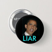obama, LIAR Ronde Button 5,7 Cm (Voorkant /achterkant)