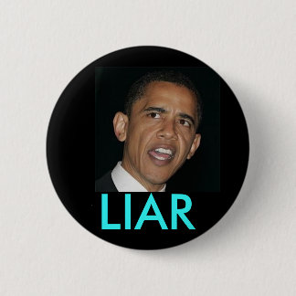 obama, LIAR Ronde Button 5,7 Cm