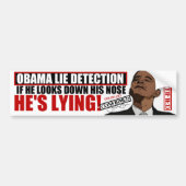 "Obama Lie Detector" Bumpersticker (Voorkant)