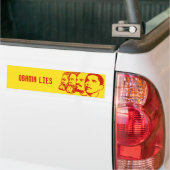 OBAMA LIES bumper sticker (Op Truck)