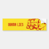OBAMA LIES bumper sticker (Voorkant)