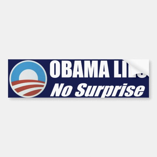 Obama Lies Bumpersticker (Voorkant)