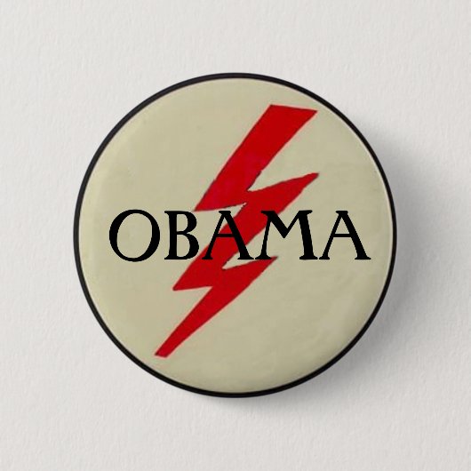 OBAMA Lightning Bolt Button (Voorkant)