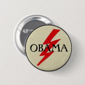 OBAMA Lightning Bolt Button (Voorkant /achterkant)