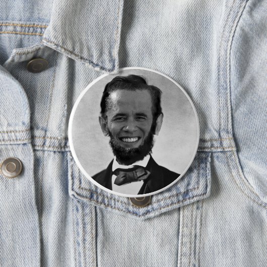 OBAMA LINCOLN RONDE BUTTON 4,0 CM (In situ)