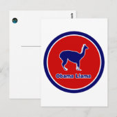 Obama Llama Briefkaart (Voorkant / Achterkant)