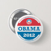 Obama Logo 2012 Ronde Button 5,7 Cm (Voorkant /achterkant)