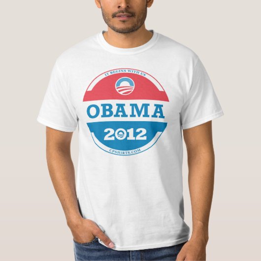 Obama Logo 2012 T-shirt (Voorkant)