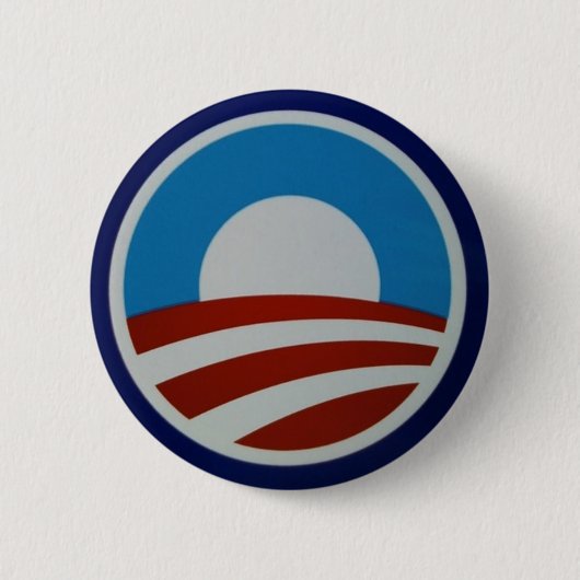 Obama-logo-712385 Ronde Button 5,7 Cm (Voorkant)