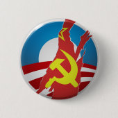 Obama Logo Blootgestelde Button (Voorkant)