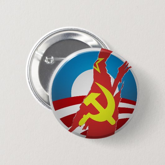 Obama Logo Blootgestelde Button (Voorkant /achterkant)