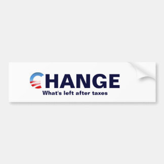 obama logo, Change, wat er nog over is... Bumpersticker