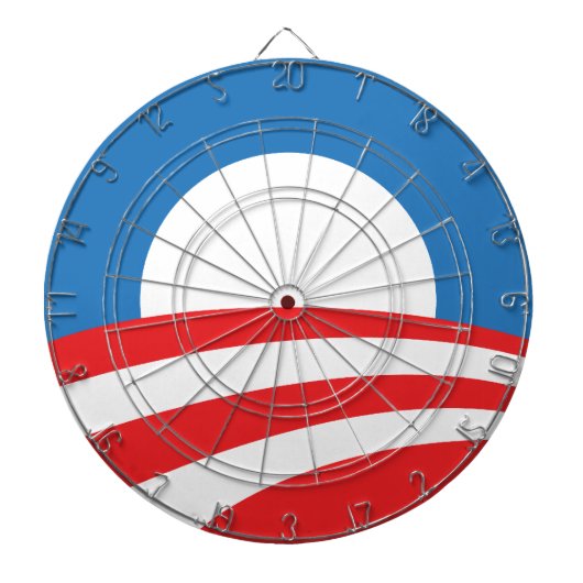 Obama Logo Dart board Dartbord (Voorkant)