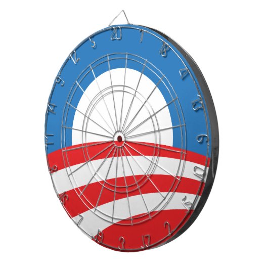 Obama Logo Dart board Dartbord (Voorkant Rechts)