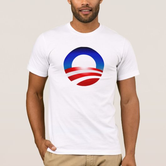 Obama Logo Design Zazzle T-Shirt (Voorkant)