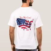 Obama logo en VS T-Shirt (Achterkant)