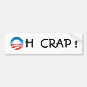obama logo, H CRAP! Bumpersticker (Voorkant)