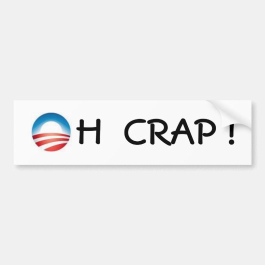 obama logo, H CRAP! Bumpersticker (Voorkant)