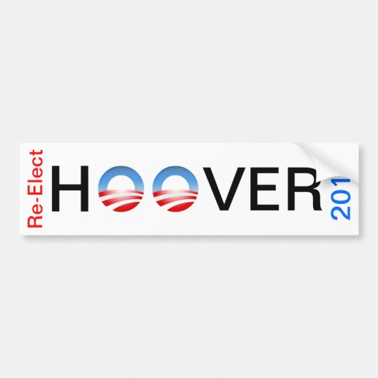 Obama Logo, Obama Logo, H, VER, Re-Elect, ... Bumpersticker (Voorkant)