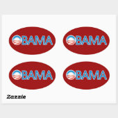 Obama Logo Ovale Sticker (Vel)