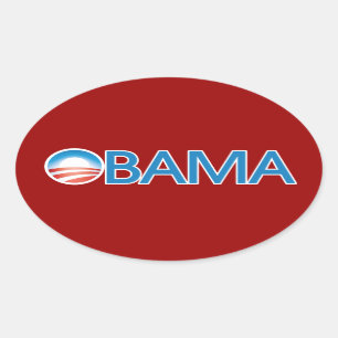 Obama Logo Ovale Sticker