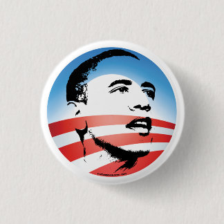 Obama Logo - Plain Ronde Button 3,2 Cm
