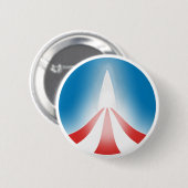 Obama Logo Ronde Button 5,7 Cm (Voorkant /achterkant)