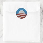 Obama-logo Ronde Sticker (Tas)