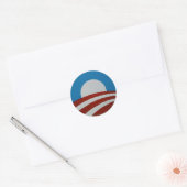 Obama-logo Ronde Sticker (Envelop)