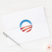 Obama Logo Ronde Sticker (Envelop)
