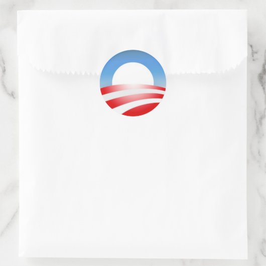 Obama Logo Ronde Sticker (Tas)