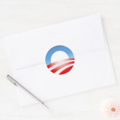 Obama Logo Ronde Sticker (Envelop)