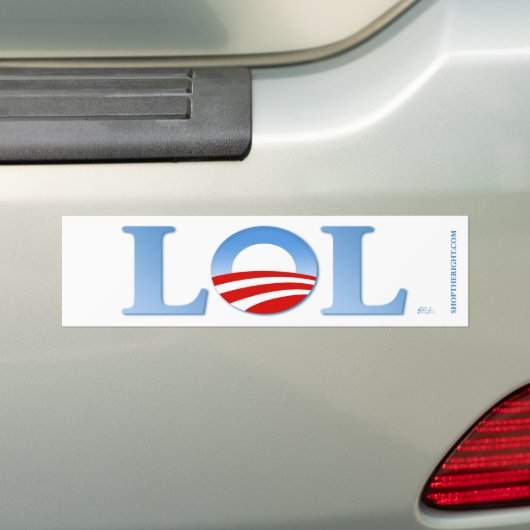 Obama LOL Bumpersticker (Op auto)