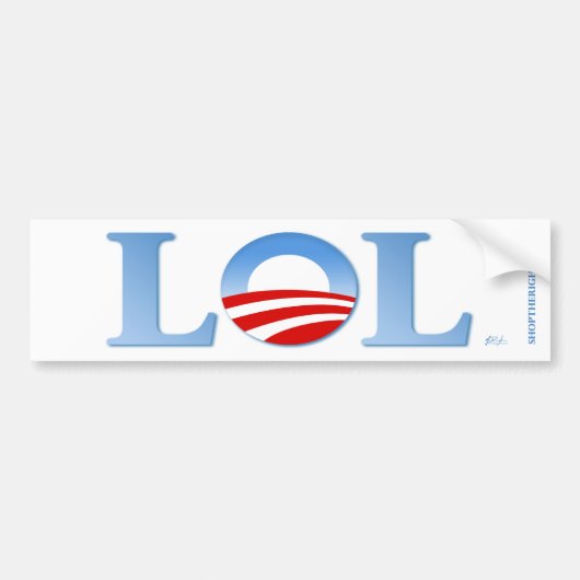 Obama LOL Bumpersticker (Voorkant)