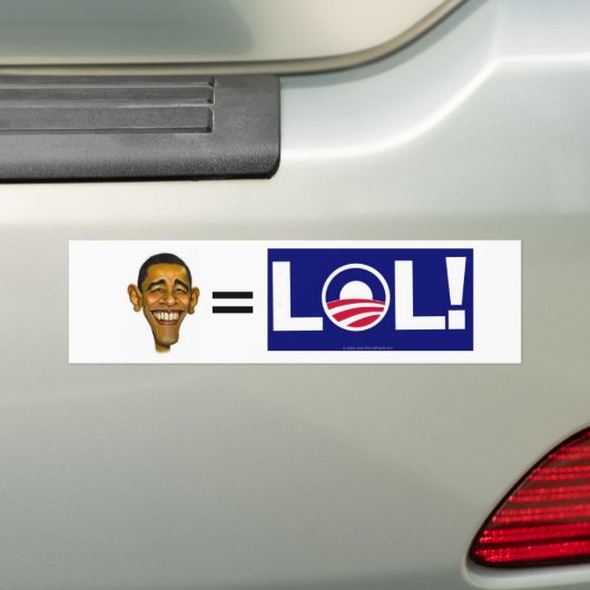 obama=lol bumpersticker (Op auto)