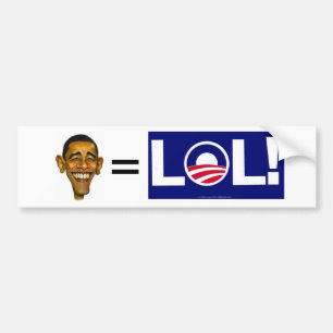 obama=lol bumpersticker