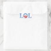Obama LOL Ronde Sticker (Tas)