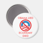 OBAMA LOOG, ECONOMIE STIERF MAGNEET (Voorkant / Achterkant)