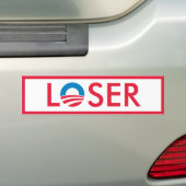 Obama LOSER Bumpersticker (Op auto)