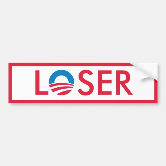 Obama LOSER Bumpersticker (Voorkant)