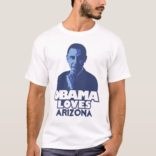 OBAMA LOVES Arizona T-shirt (Voorkant)