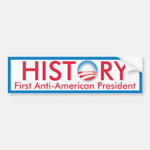 Obama maakt geschiedenis bumpersticker