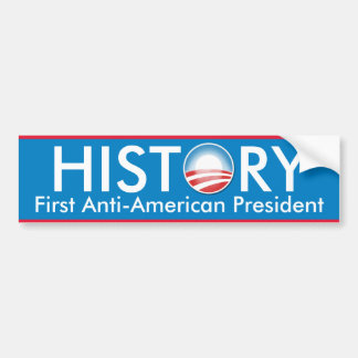 Obama maakt geschiedenis bumpersticker