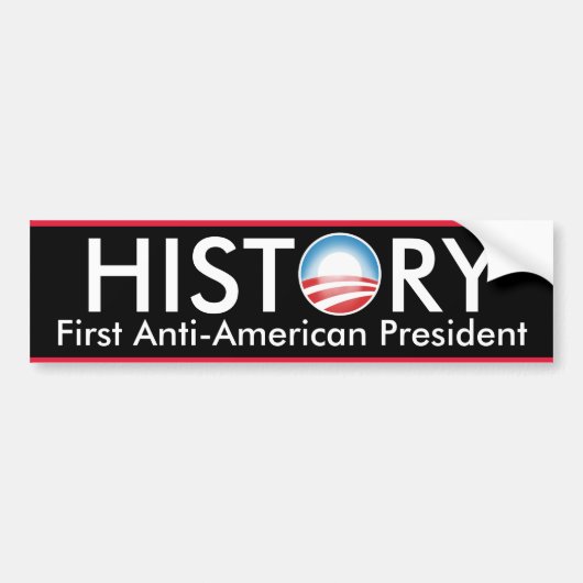 Obama maakt geschiedenis bumpersticker (Voorkant)
