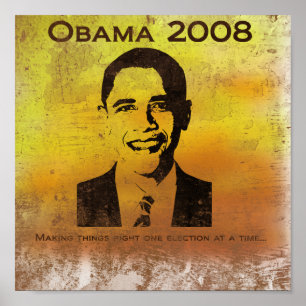 Obama maakt het weer goed...(afdrukken) poster