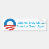 Obama maakte Amerika weer geweldig Bumpersticker (Voorkant)
