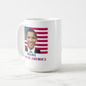 Obama, Made in America Koffiemok (Voorkant links)