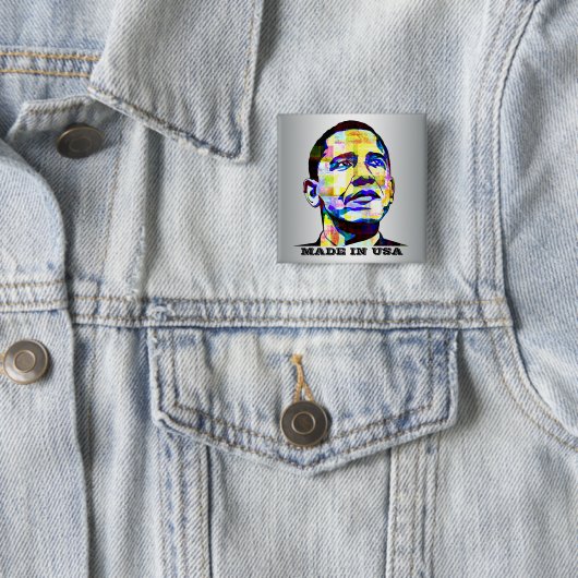 Obama - Made in USA Button (In situ)