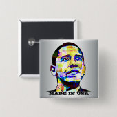 Obama - Made in USA Button (Voorkant /achterkant)